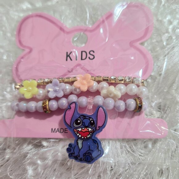 Lot of 12 pcs x 3 Girl'S Stitch Summer Brazalet Jewelry Set - Picture 4 of 16